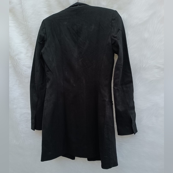 Zara Basic Black Trench Coat - Picture 7 of 10